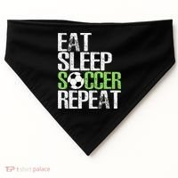 Eat Sleep Soccer Repeat Cool Sport Player Gift USA-Made Doggie Bandana thumb 0