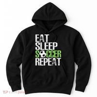 Eat Sleep Soccer Repeat Cool Sport Player Gift Hoodie thumb 0