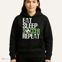 Eat Sleep Soccer Repeat Cool Sport Player Gift Hoodie thumb 5