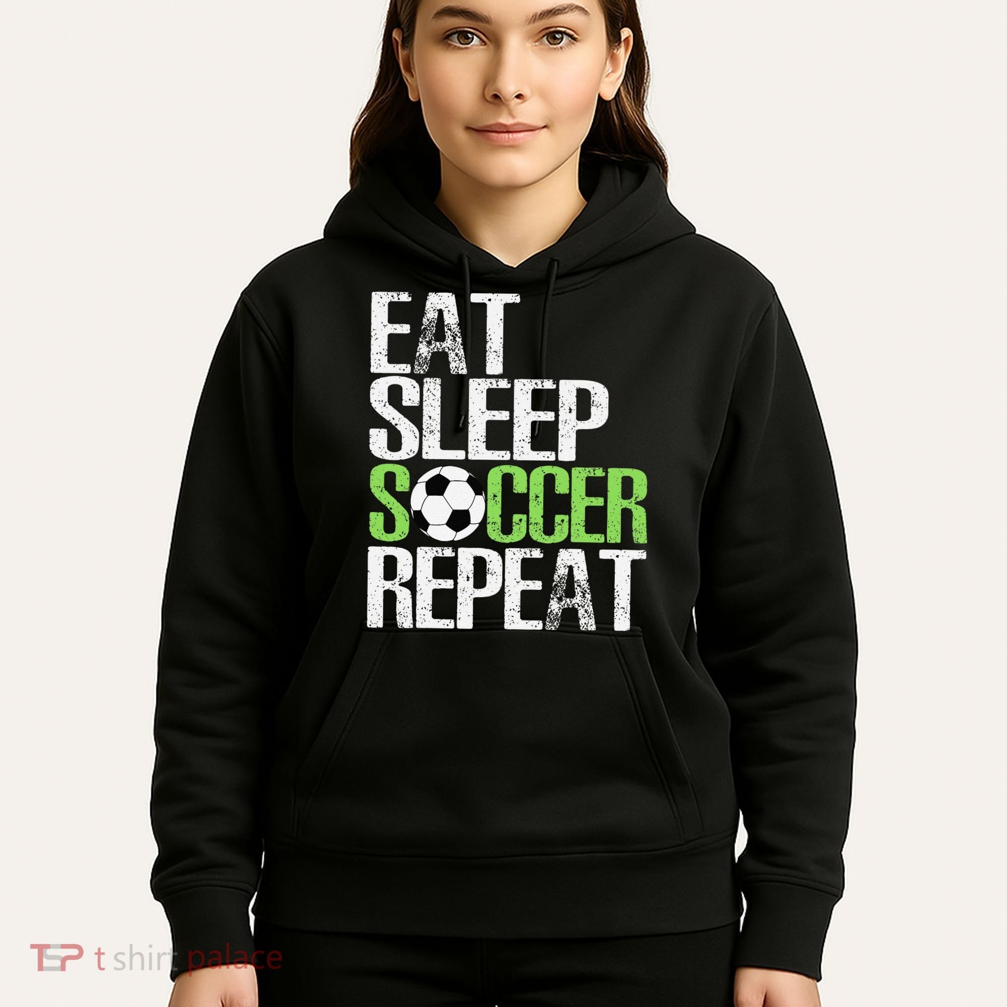 Eat Sleep Soccer Repeat Cool Sport Player Gift Hoodie