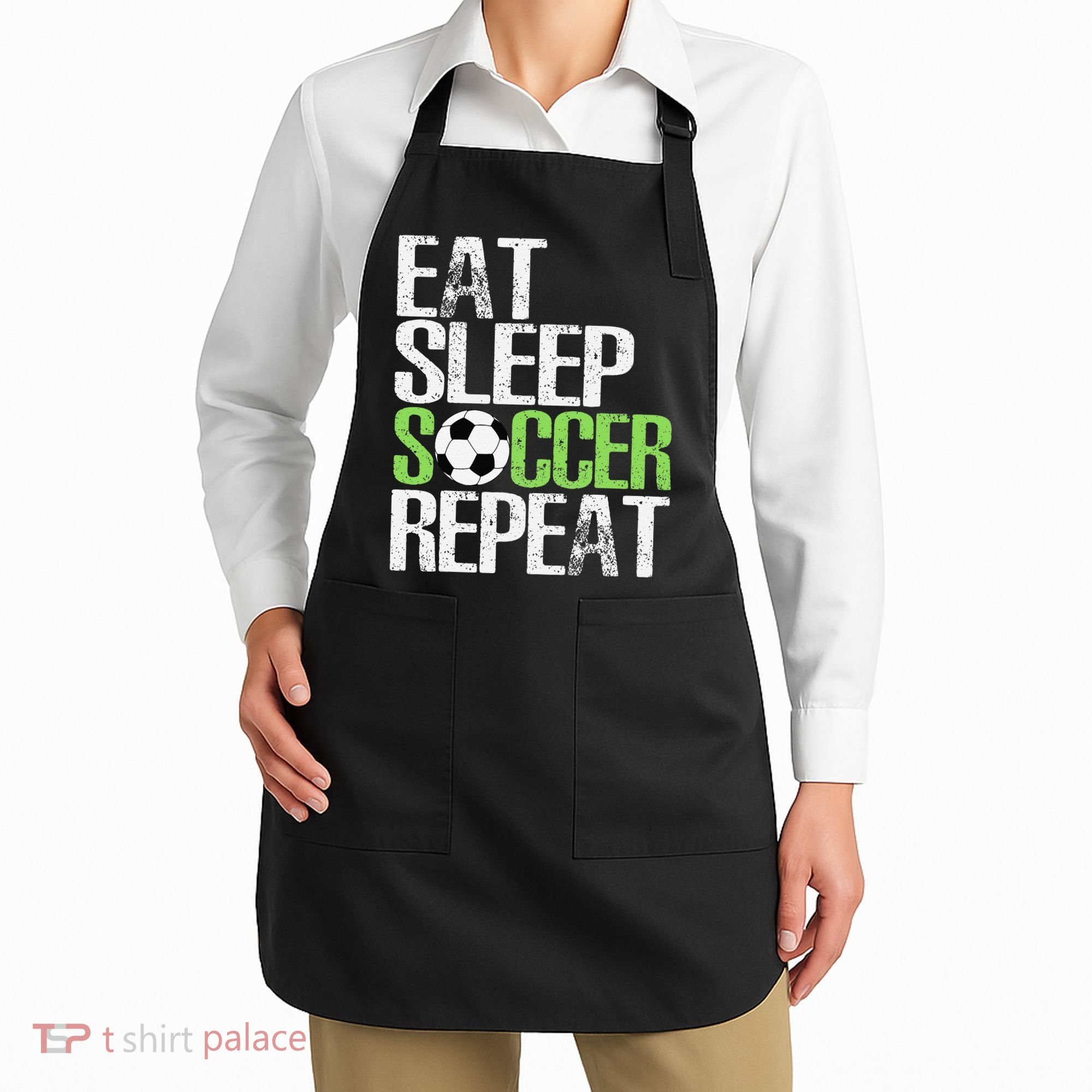 Eat Sleep Soccer Repeat Cool Sport Player Gift Apron