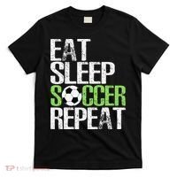 Eat Sleep Soccer Repeat Cool Sport Player Gift T-Shirt thumb 0