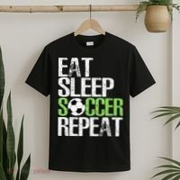 Eat Sleep Soccer Repeat Cool Sport Player Gift T-Shirt thumb 2