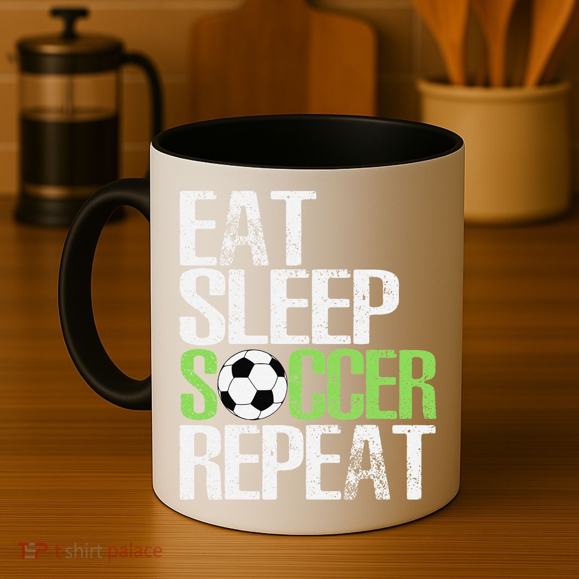 Eat Sleep Soccer Repeat Cool Sport Player Gift Coffee Mug