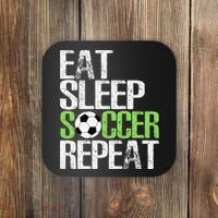 Eat Sleep Soccer Repeat Cool Sport Player Gift Coaster thumb 0