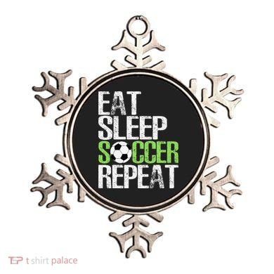 Eat Sleep Soccer Repeat Cool Sport Player Gift Ornament
