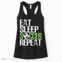 Eat Sleep Soccer Repeat Cool Sport Player Gift Women's Tank Top thumb 0