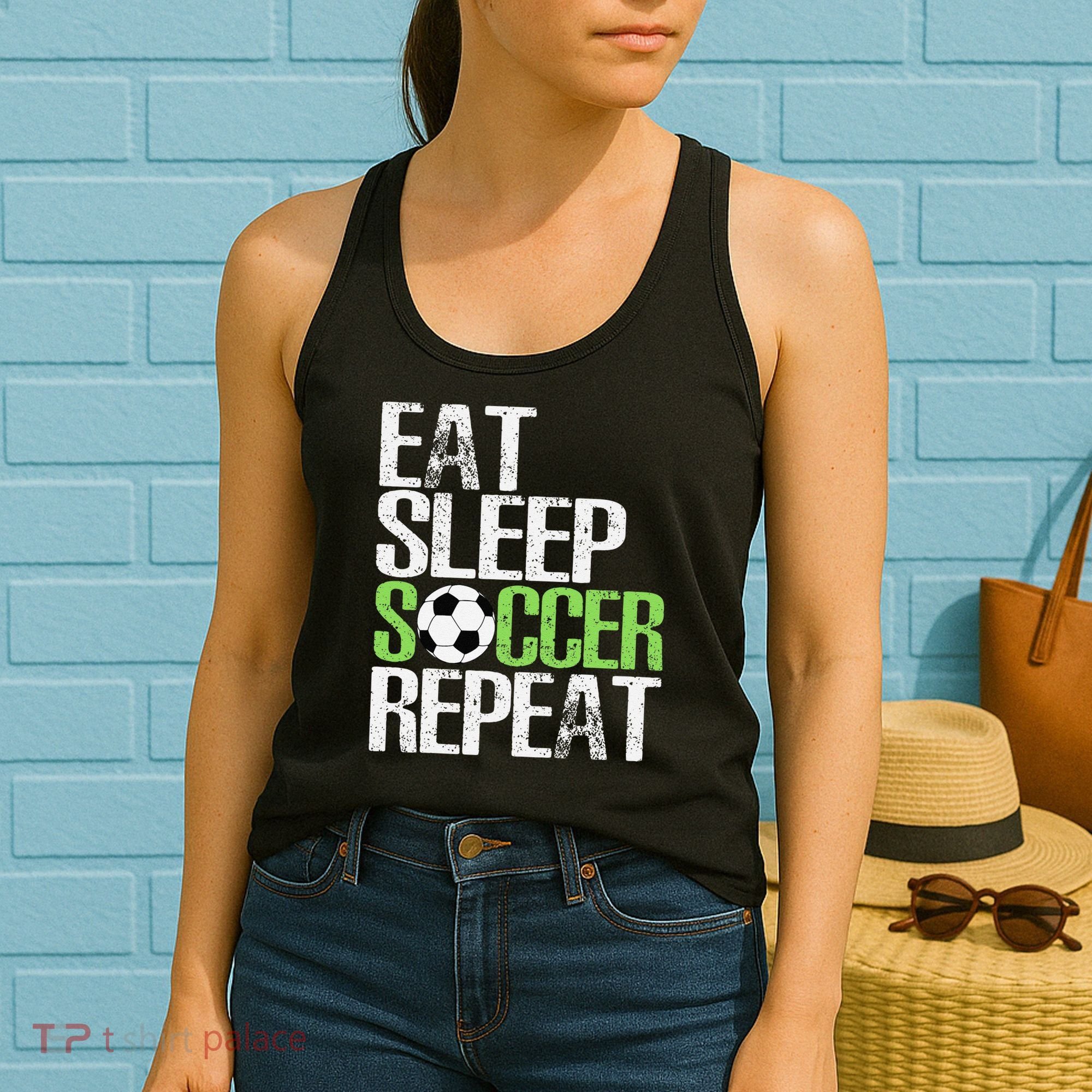 Eat Sleep Soccer Repeat Cool Sport Player Gift Women's Tank Top