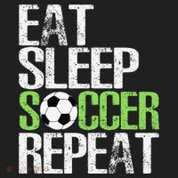 Eat Sleep Soccer Repeat Cool Sport Player Gift Hat thumb 2