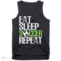 Eat Sleep Soccer Repeat Cool Sport Player Gift Tank Top thumb 0