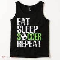 Eat Sleep Soccer Repeat Cool Sport Player Gift Tank Top thumb 2
