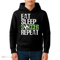 Eat Sleep Soccer Repeat Cool Sport Player Gift Kids Hoodie thumb 4