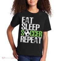 Eat Sleep Soccer Repeat Cool Sport Player Gift Kids T-Shirt thumb 2