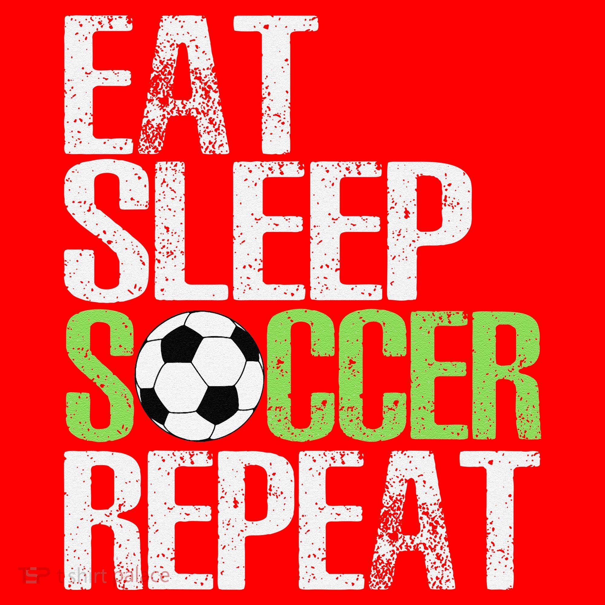 Eat Sleep Soccer Repeat Cool Sport Player Gift Santa Hat