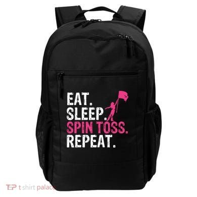 Eat Sleep Spin Toss Repeat Flag Color Guard Gift Backpack