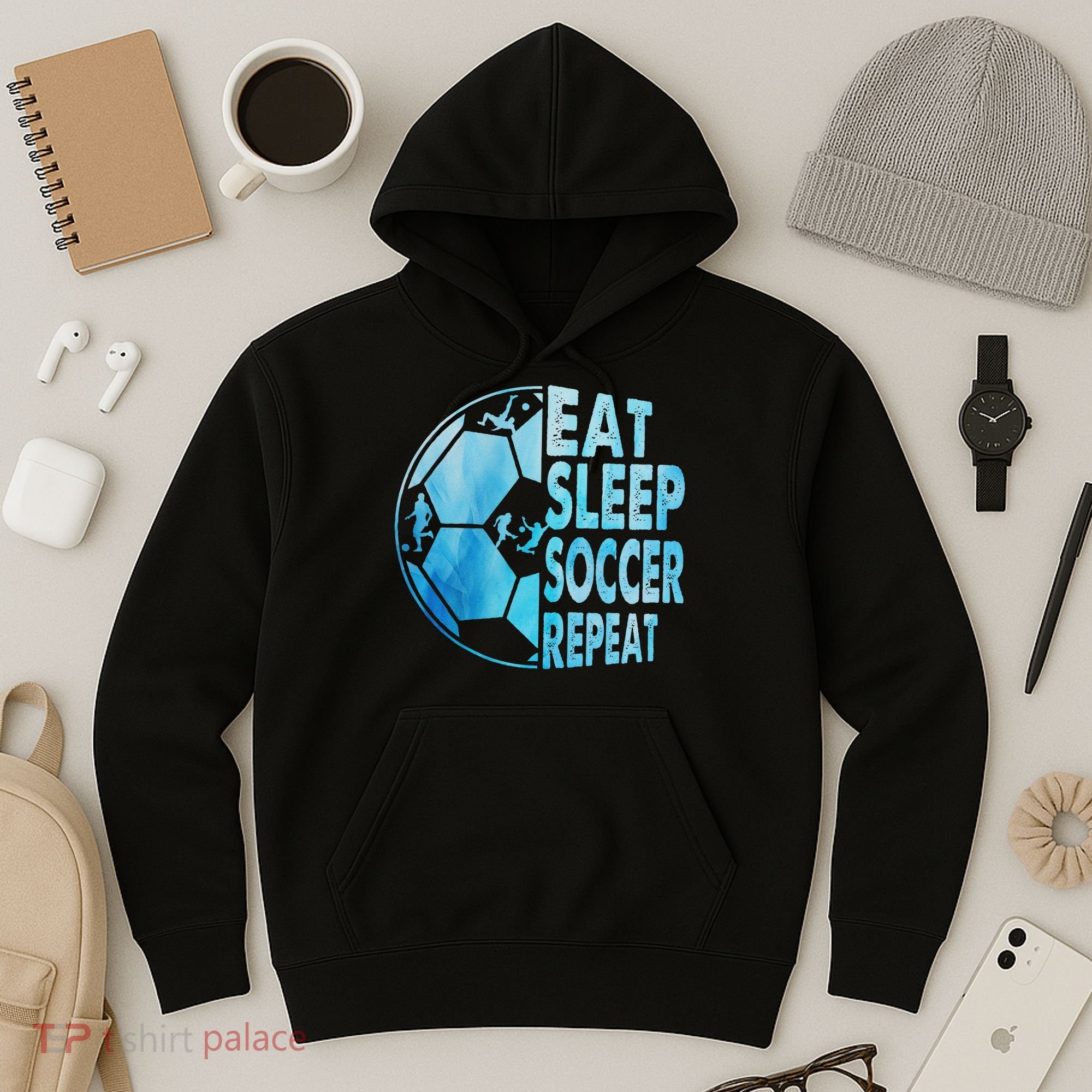 Eat Sleep Soccer Repeat Gift Hoodie