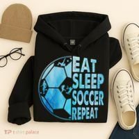 Eat Sleep Soccer Repeat Gift Hoodie thumb 4