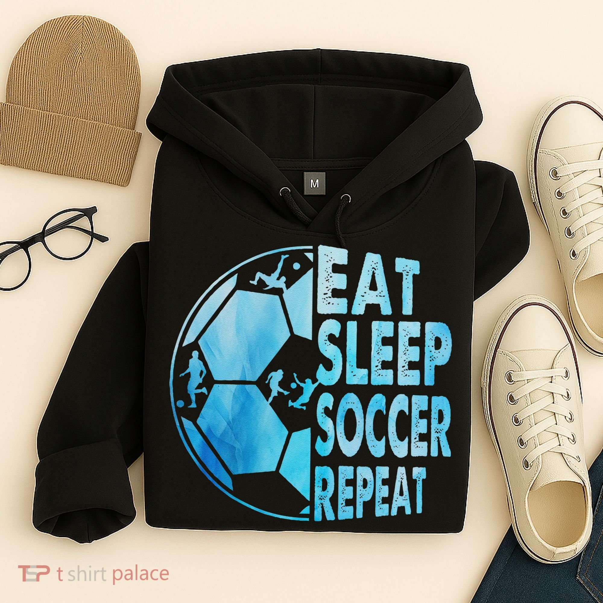 Eat Sleep Soccer Repeat Gift Hoodie