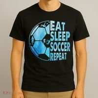 Eat Sleep Soccer Repeat Gift T-Shirt thumb 3