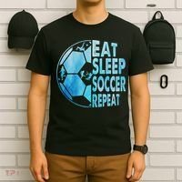 Eat Sleep Soccer Repeat Gift T-Shirt thumb 6