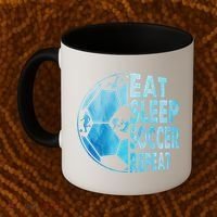Eat Sleep Soccer Repeat Gift Coffee Mug thumb 2