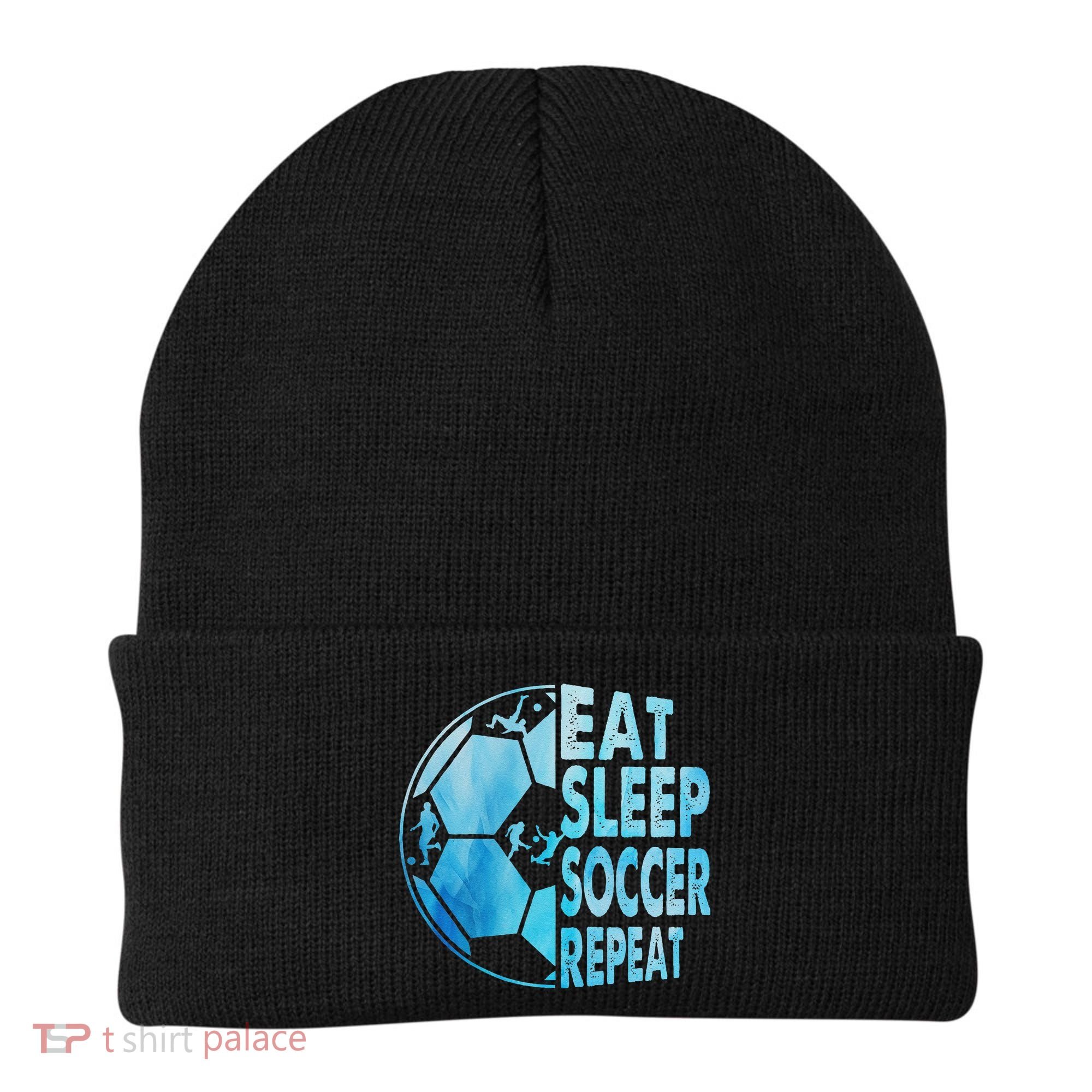 Eat Sleep Soccer Repeat Gift Beanie