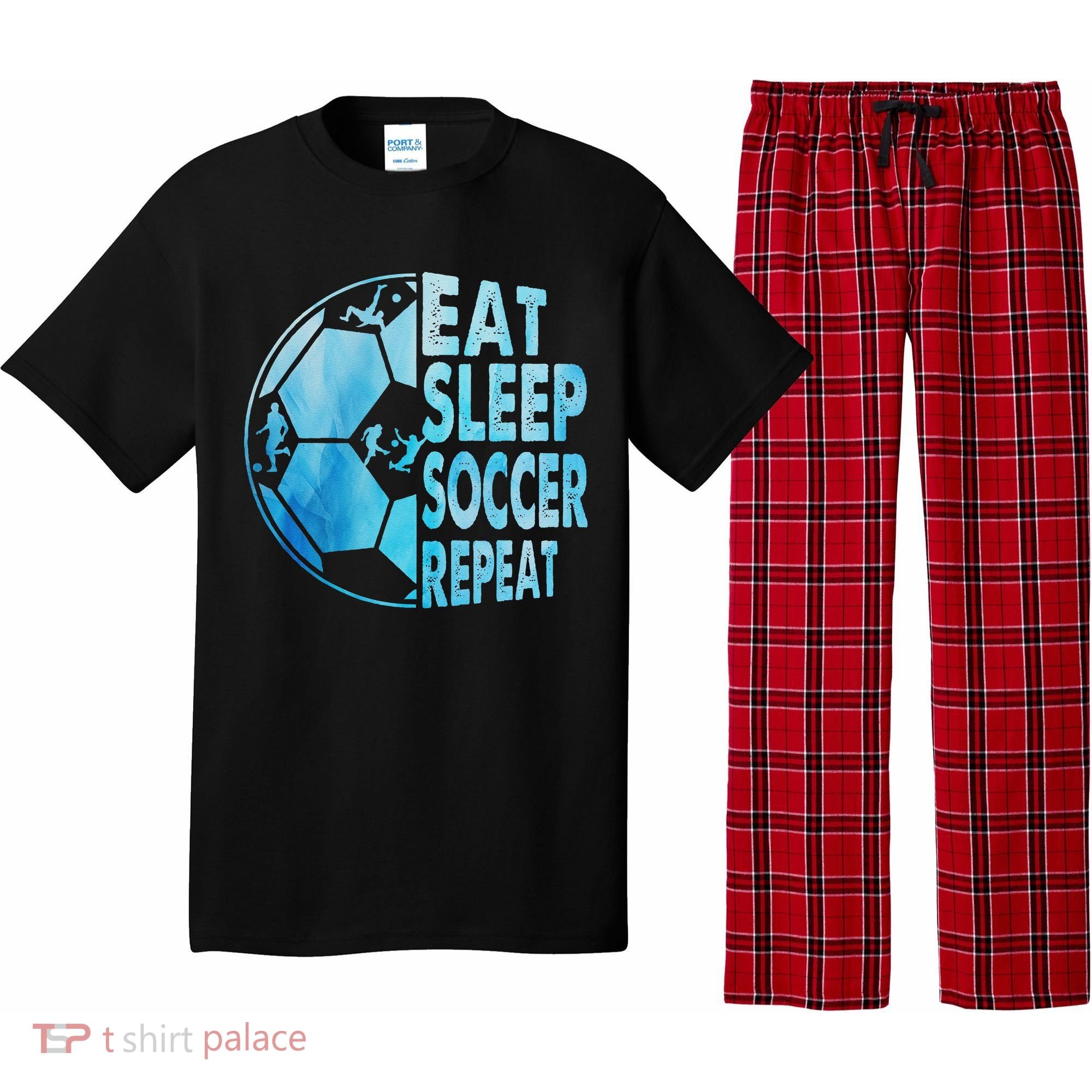 Eat Sleep Soccer Repeat Gift Pajama Set
