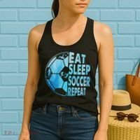 Eat Sleep Soccer Repeat Gift Women's Tank Top thumb 2