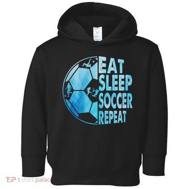 Eat Sleep Soccer Repeat Gift Toddler Hoodie