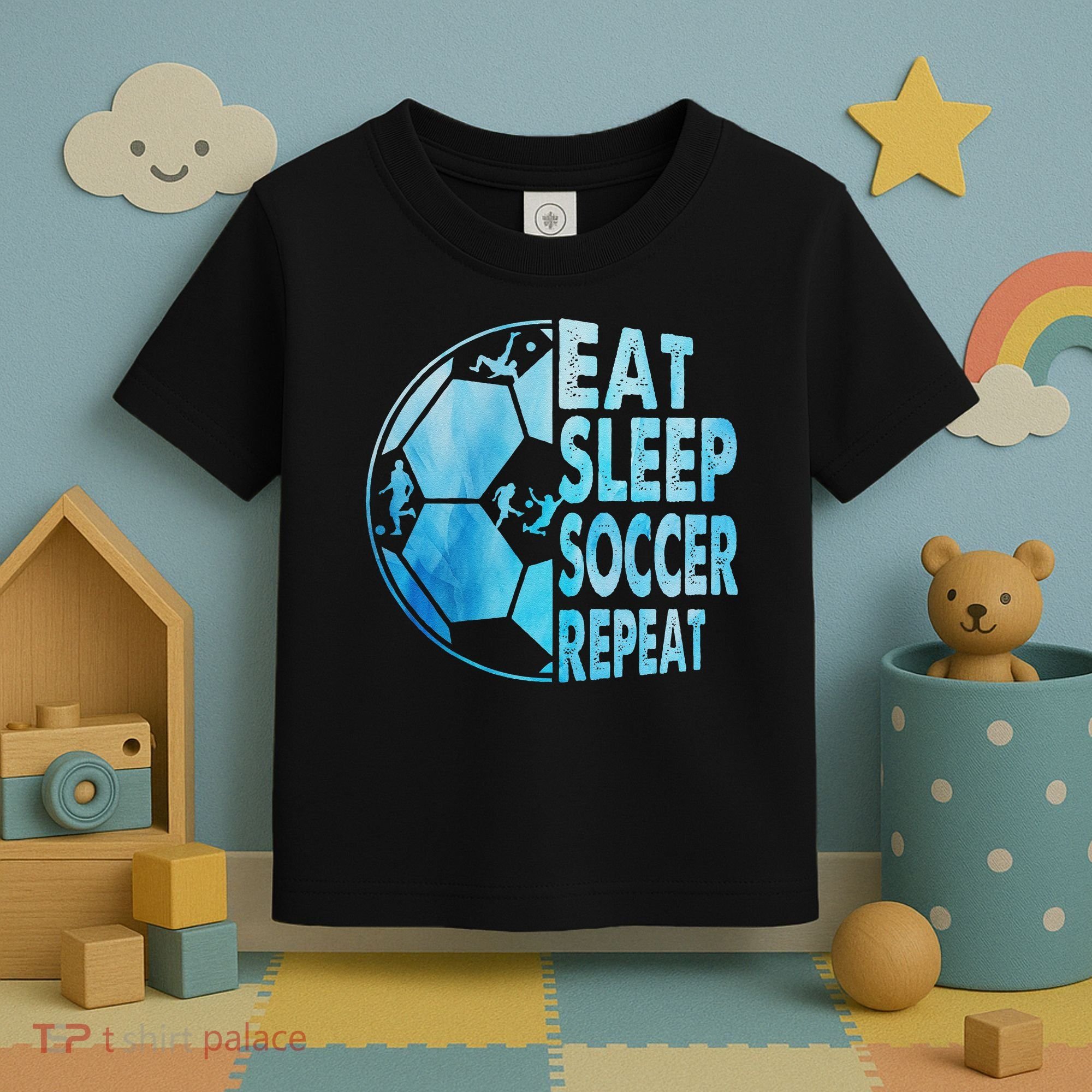 Eat Sleep Soccer Repeat Gift Toddler T-Shirt