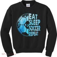 Eat Sleep Soccer Repeat Gift Kids Sweatshirt thumb 0