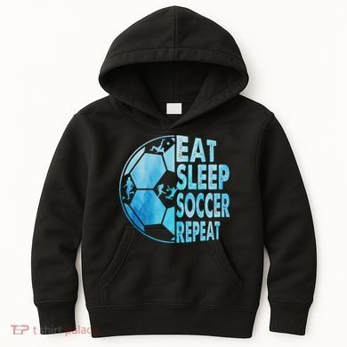Eat Sleep Soccer Repeat Gift Kids Hoodie