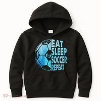 Eat Sleep Soccer Repeat Gift Kids Hoodie thumb 0