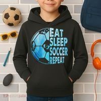 Eat Sleep Soccer Repeat Gift Kids Hoodie thumb 2