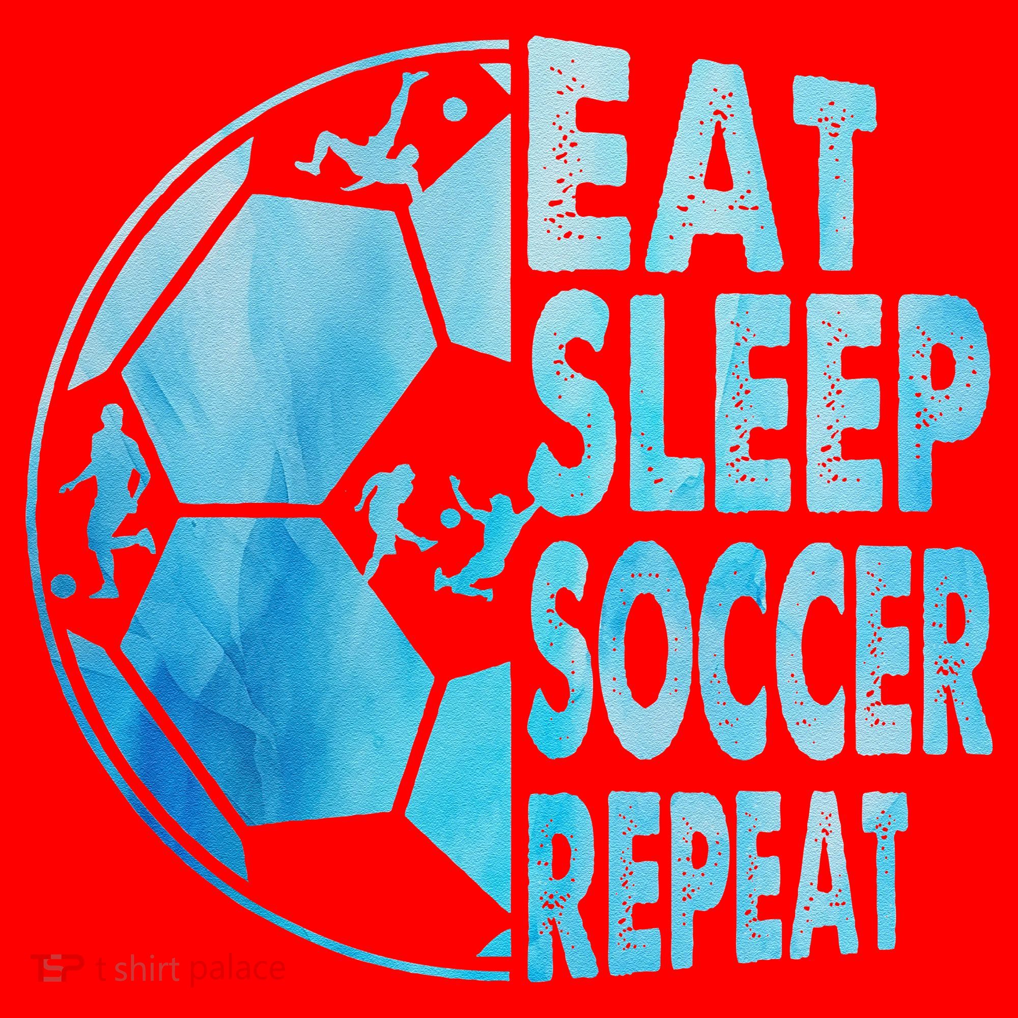Eat Sleep Soccer Repeat Gift Santa Hat