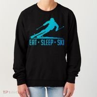 Eat Sleep Ski Skiing Skier Snow Winter Vacation Gift Women's Sweatshirt thumb 0