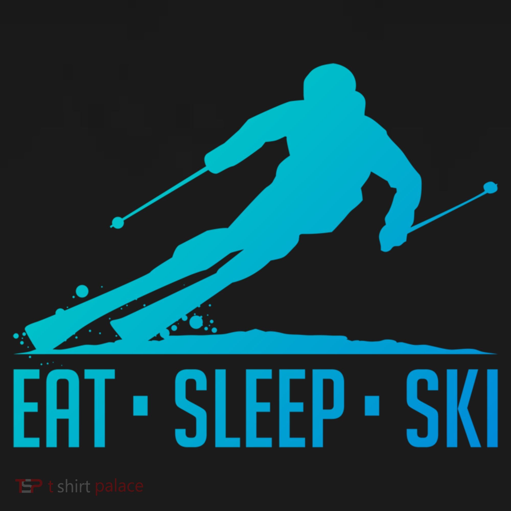 Eat Sleep Ski Skiing Skier Snow Winter Vacation Gift Bucket Hat