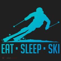 Eat Sleep Ski Skiing Skier Snow Winter Vacation Gift Hat thumb 2