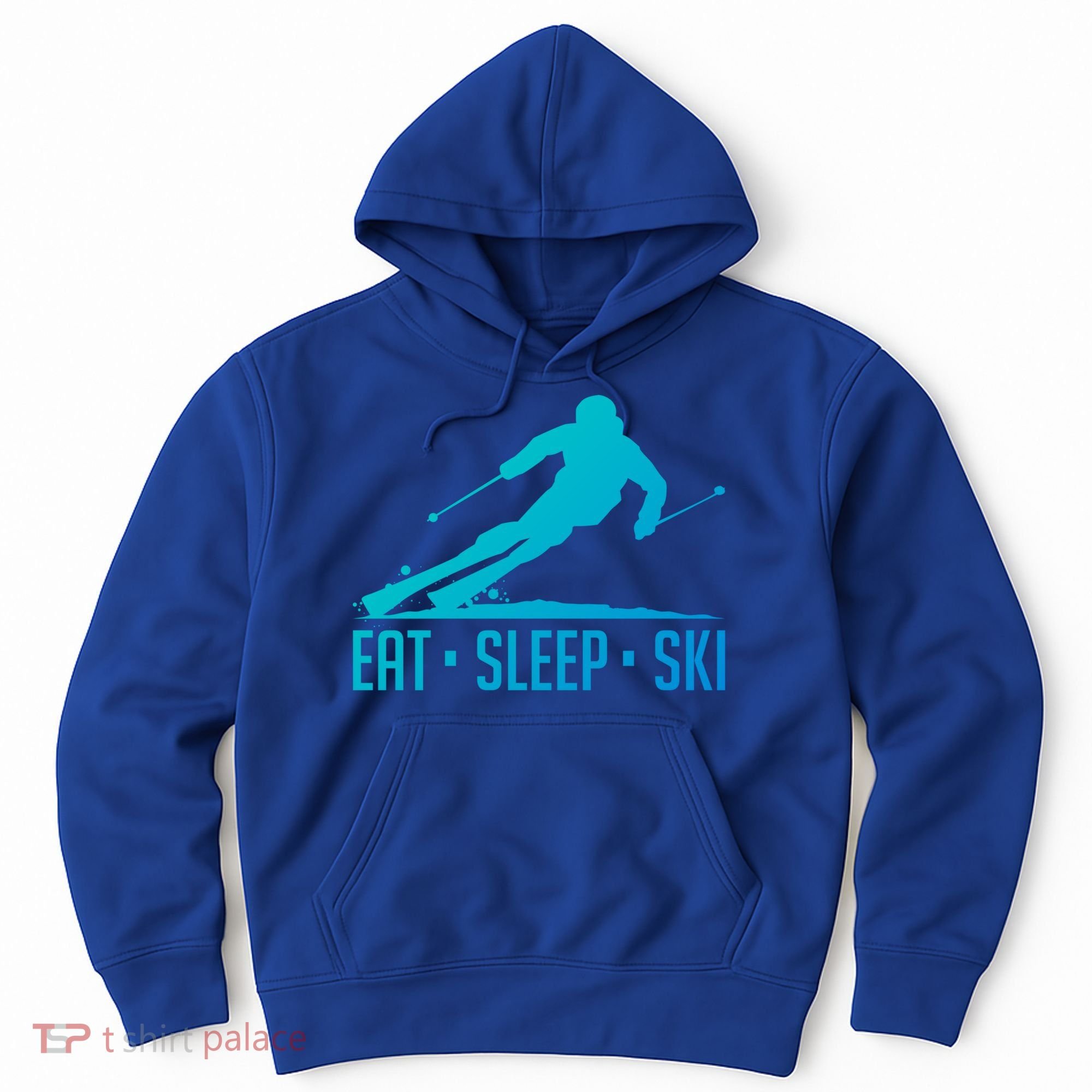 Eat Sleep Ski Skiing Skier Snow Winter Vacation Gift Hoodie