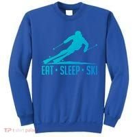 Eat Sleep Ski Skiing Skier Snow Winter Vacation Gift Sweatshirt thumb 0