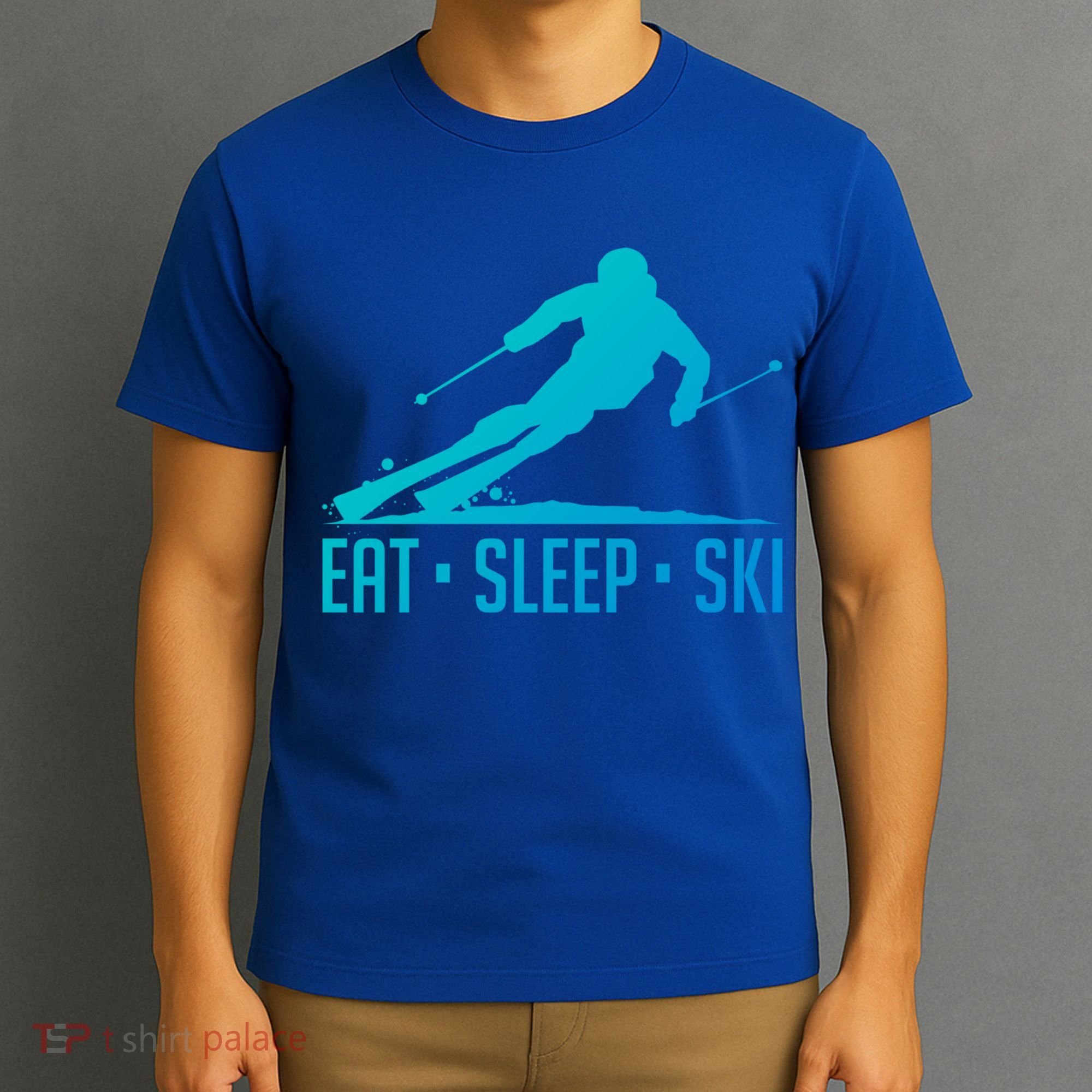 Eat Sleep Ski Skiing Skier Snow Winter Vacation Gift T-Shirt