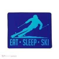 Eat Sleep Ski Skiing Skier Snow Winter Vacation Gift Mousepad thumb 0