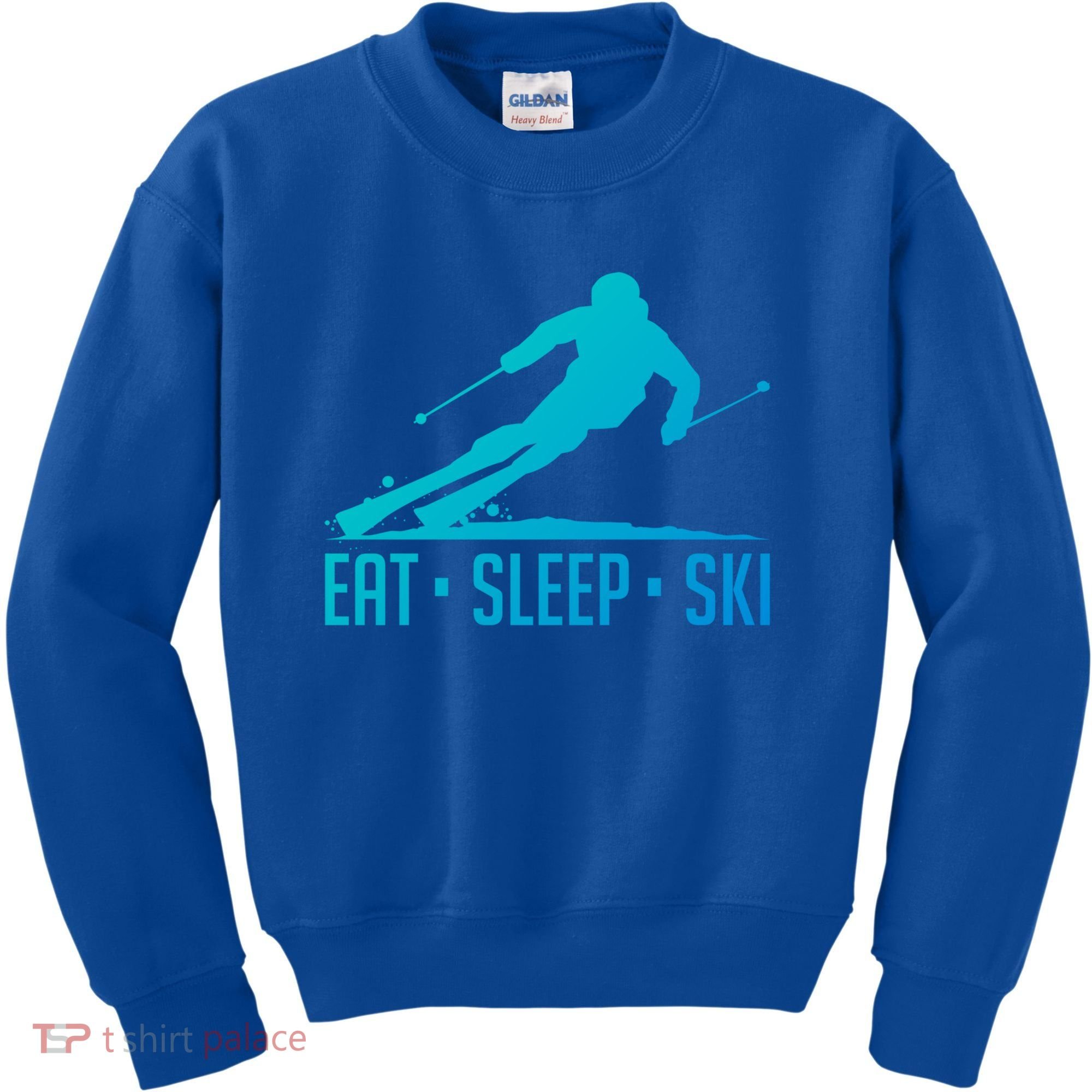 Eat Sleep Ski Skiing Skier Snow Winter Vacation Gift Kids Sweatshirt