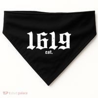 Est 1619 Black African American History USA-Made Doggie Bandana thumb 0