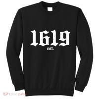 Est 1619 Black African American History Sweatshirt thumb 0