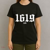 Est 1619 Black African American History T-Shirt thumb 4