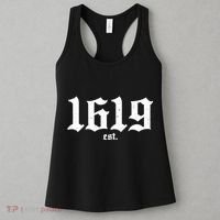 Est 1619 Black African American History Women's Tank Top thumb 3
