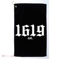 Est 1619 Black African American History Golf Towel thumb 0