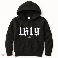 Est 1619 Black African American History Kids Hoodie thumb 0