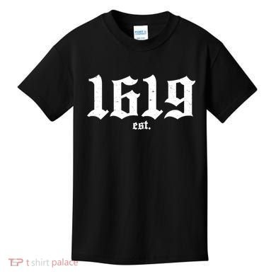 Est 1619 Black African American History Kids T-Shirt